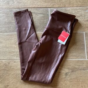 Spanx 'Mahogany' Faux Leather Leggings